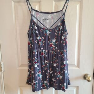 torrid Navy Floral Spaghetti Strap Camisole